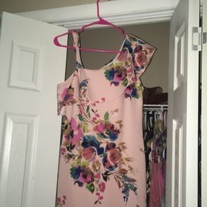 Floral pink ruffle dress! Perfect Easter Dress!